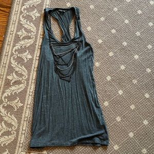 Vince. S racerback with fun chain necklace attached super soft top